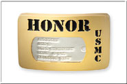 USMC 24kt Gold Plated Honor Buckle